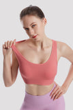 Racerback Sports Bra  Seamless Bra Top Gym Active Wear Yoga Vest Sports Tops With Removeabel Bra Padds