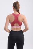Girspt  Racerback Sports Bras for Women Padded Seamless High Impact Support With Hem Shoulder Straps for Yoga Gym Workout Fitness