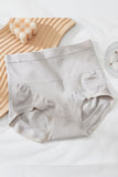 Women's High Waist Cotton Panties Breathable Ultra Comfort SeamlessHhip Lift Briefs Free Size With Five Colors