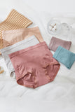 Women's High Waist Cotton Panties Breathable Ultra Comfort SeamlessHhip Lift Briefs Free Size With Five Colors