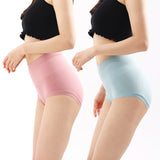 Women's High Waist Cotton Panties Breathable Ultra Comfort SeamlessHhip Lift Briefs Free Size With Five Colors