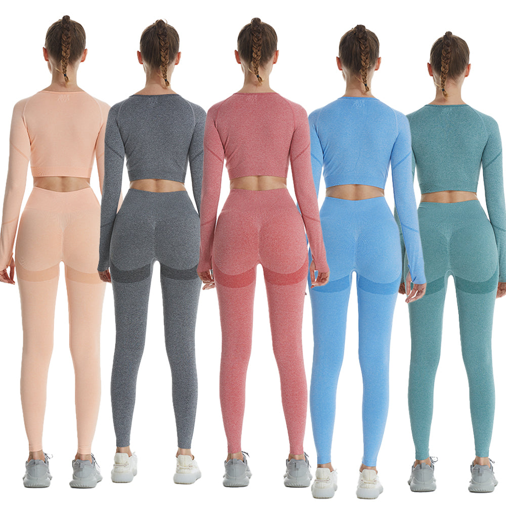 Yoga Outfits Exercise Clothing For Women Shirts Leggings Set Jogging Suits  Sets Gym Clothes Ropa Deportiva Mujer From Nicespring, $62.04