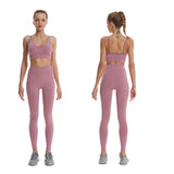 Seamless Yoga Set Workout Pants Suit Sport Apparel Women Fitness & Yoga Clothing Home Gym Wear Clothes Activewear