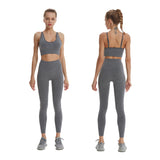 Seamless Yoga Set Workout Pants Suit Sport Apparel Women Fitness & Yoga Clothing Home Gym Wear Clothes Activewear