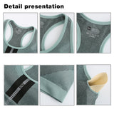 Racerback Sports Bras for Women Padded Seamless High Impact Support for Yoga Gym Workout Fitness