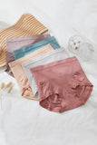 Women's High Waist Cotton Panties Breathable Ultra Comfort SeamlessHhip Lift Briefs Free Size With Five Colors