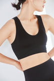 Strappy Cross  Back Sports Bra for Women With Bra Pads Padded Comfortable Activewear Workout Bra